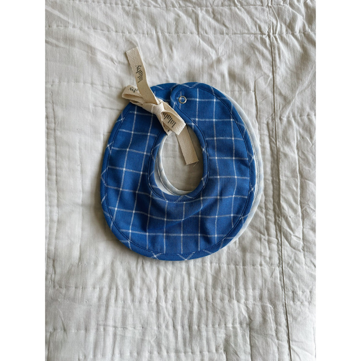 Lalaby Art Blue Bibi Bib 2-Pack