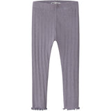 Name It Lavender Gray Melange Nmfblitta Slim Leggings