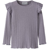 Name It Lavender Gray Melange Nmfblitta Ls Slim Top