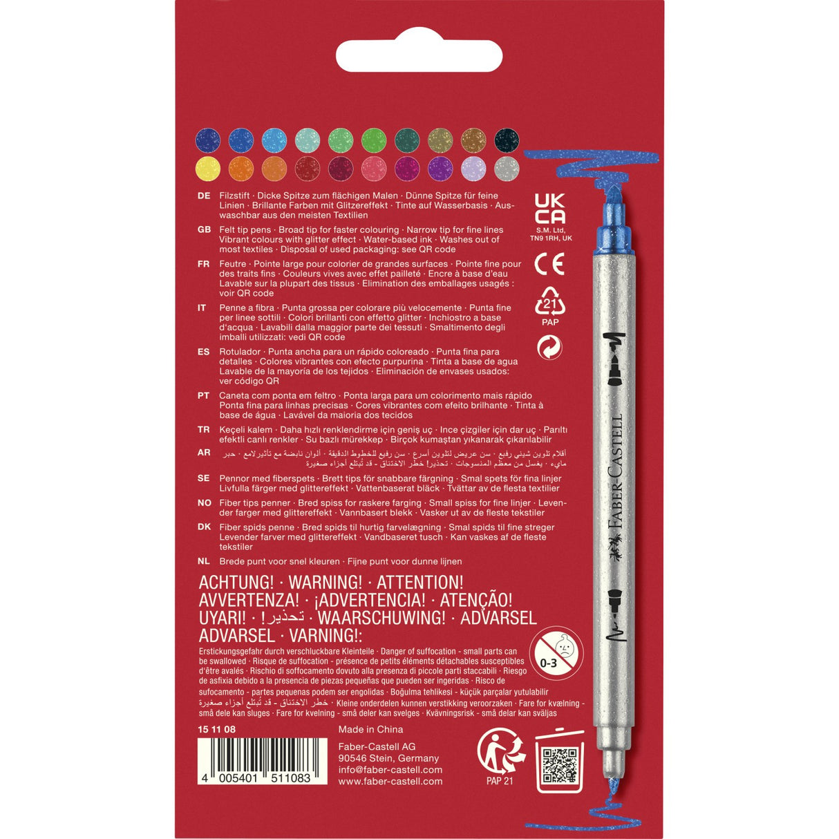 Faber-Castell markers double 20 pcs