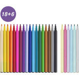 Faber-Castell Unicorn Markers - 18 Colours + 6 Glitter Markers