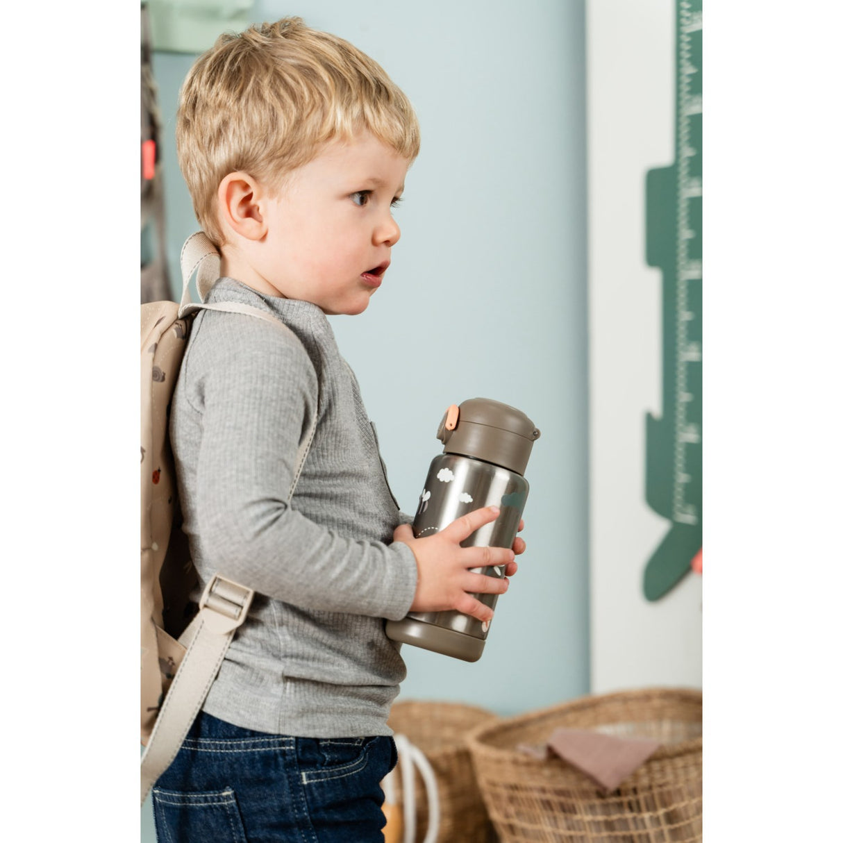 DonebyDeer Sand Tiny Trails Insulated Straw Bottle