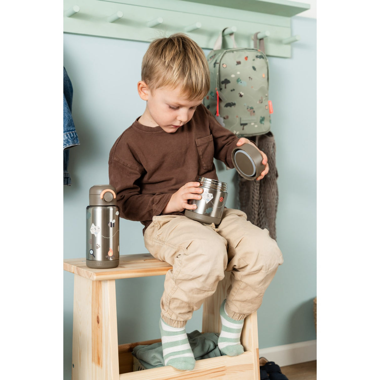 DonebyDeer Sand Tiny Trails Insulated Straw Bottle