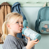 DonebyDeer Blue Tiny Farm Insulated Straw Bottle