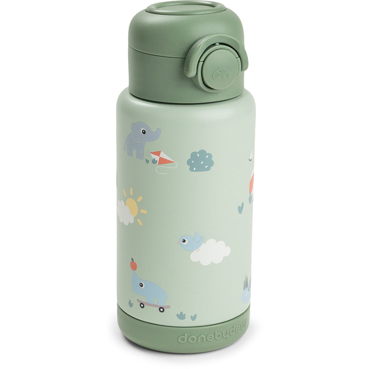 DonebyDeer Green Playground Insulated Straw Bottle
