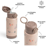 DonebyDeer Powder Tiny Farm Insulated Straw Bottle
