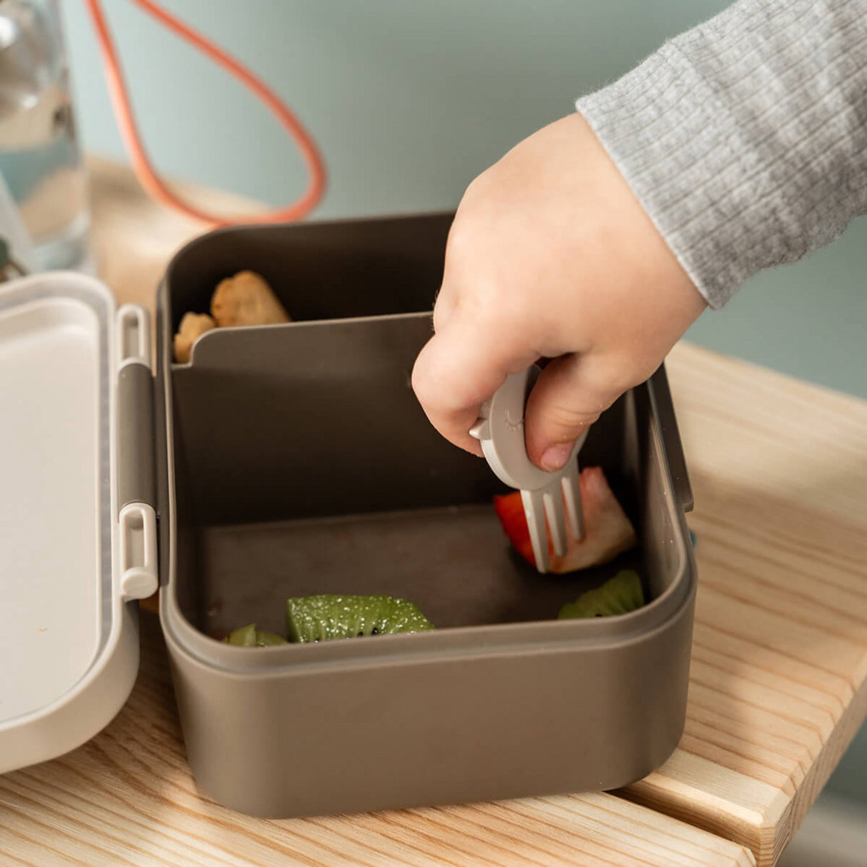 DonebyDeer Sand Tiny Trails Tiny Lunch Box With Snack Picks