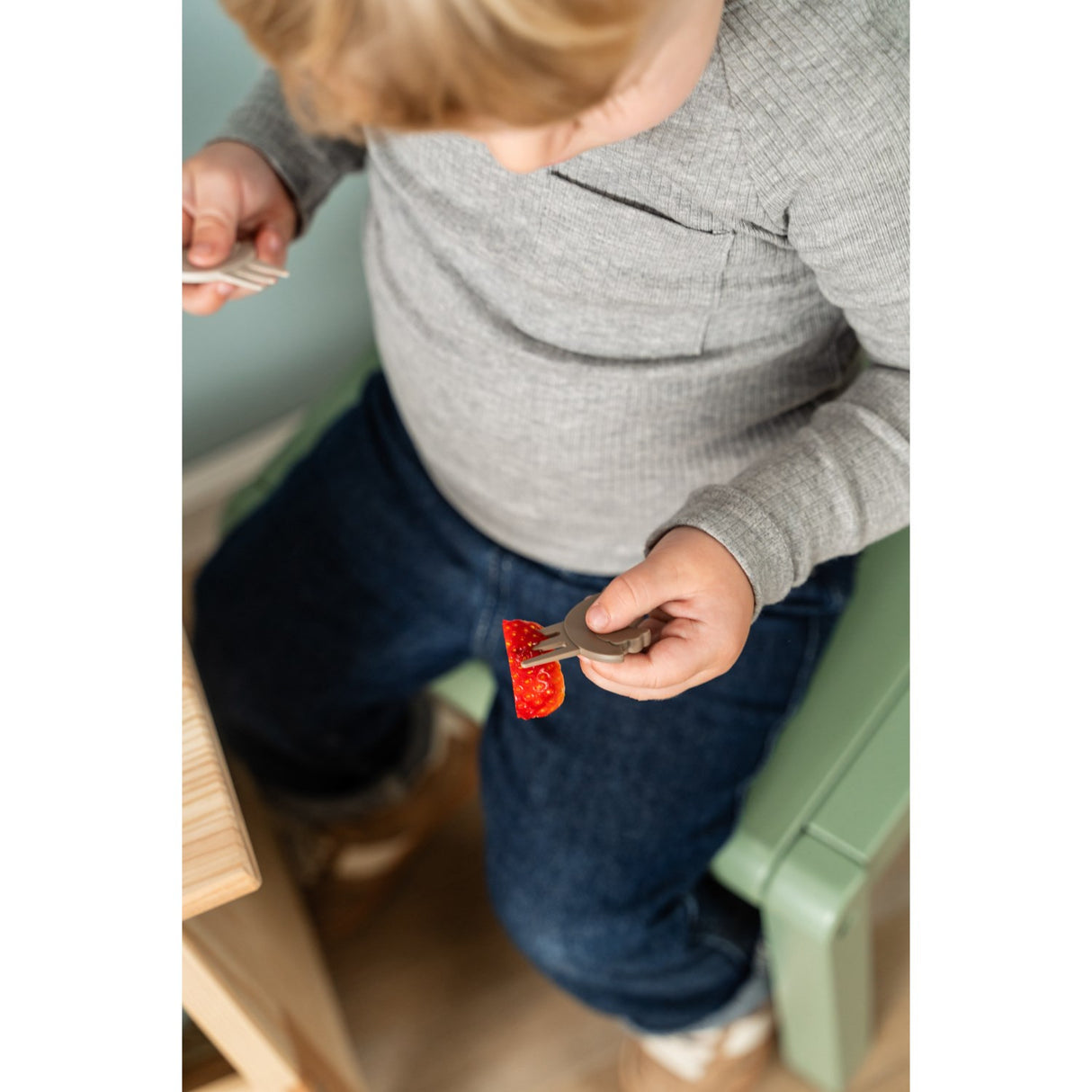 DonebyDeer Sand Tiny Trails Tiny Lunch Box With Snack Picks
