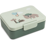 DonebyDeer Green Tiny Trails Lunch Box With Divider