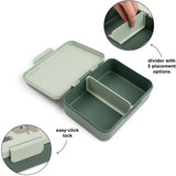 DonebyDeer Green Tiny Trails Lunch Box With Divider