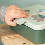 DonebyDeer Green Tiny Trails Lunch Box With Divider