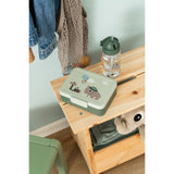 DonebyDeer Green Tiny Trails Lunch Box With Divider