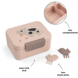 DonebyDeer Powder Tiny Farm Tiny Lunch Box With Snack Picks