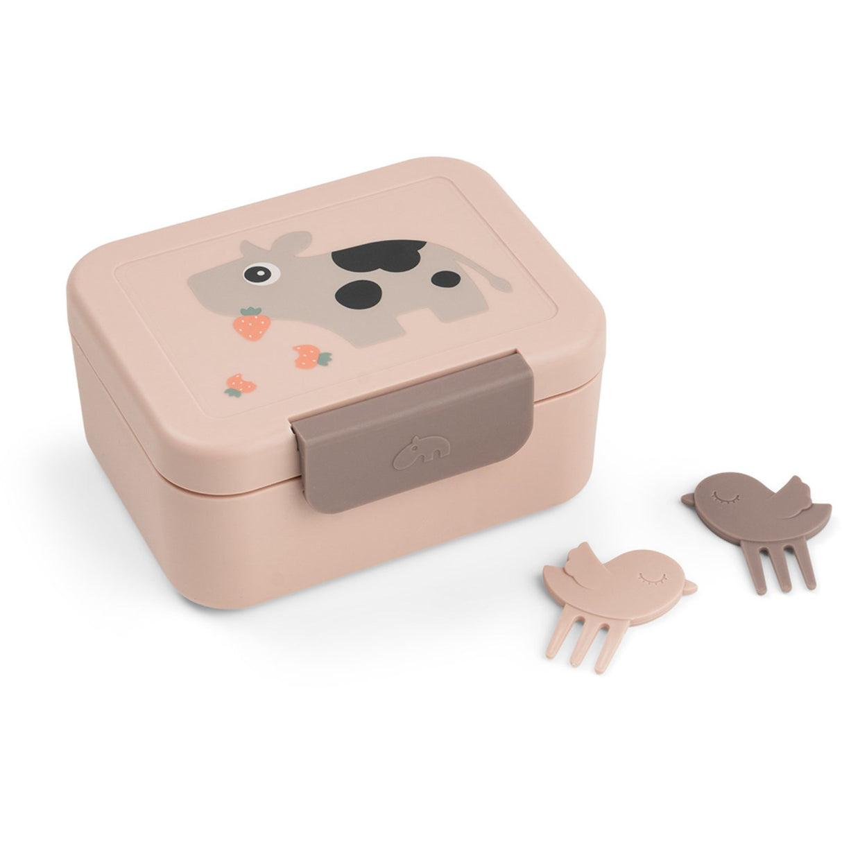 DonebyDeer Powder Tiny Farm Tiny Lunch Box With Snack Picks