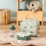 DonebyDeer Green Tiny Trails Tiny Lunch Box With Snack Picks