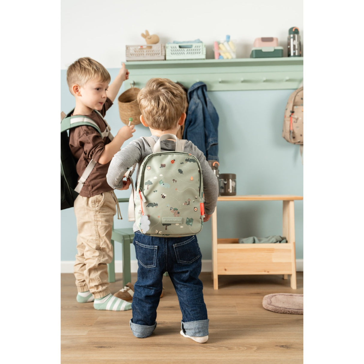 DonebyDeer Green Tiny Trails Tiny Backpack