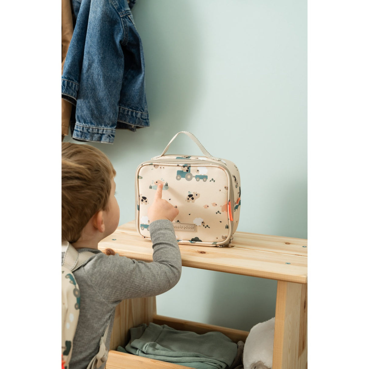 DonebyDeer Sand Tiny Farm Tiny Insulated Lunch Bag