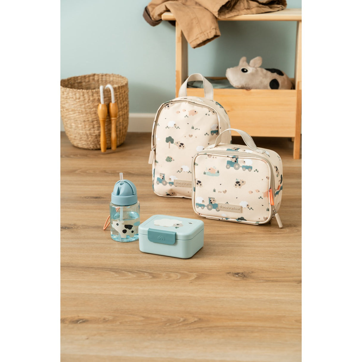 DonebyDeer Sand Tiny Farm Tiny Insulated Lunch Bag
