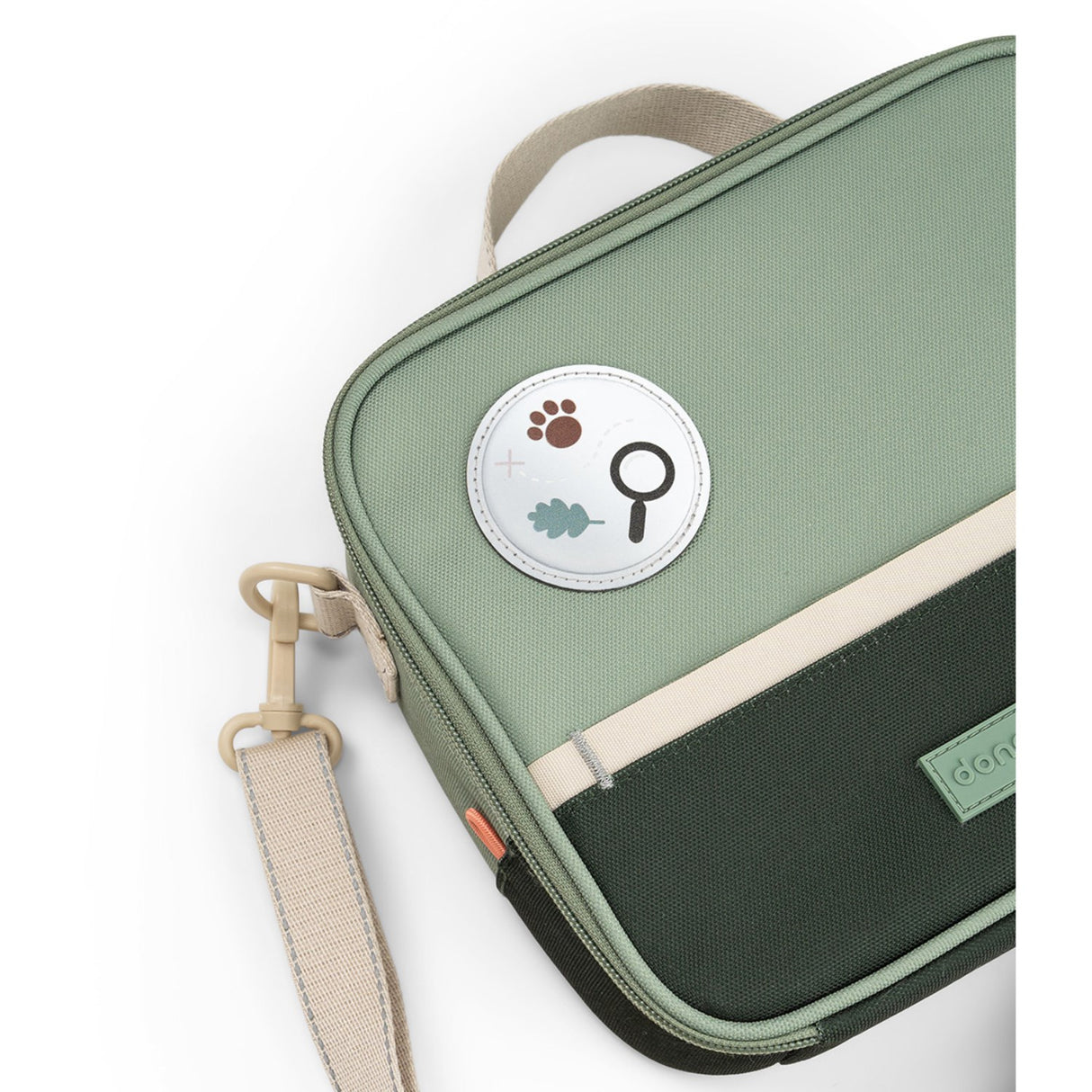 DonebyDeer Green Tiny Trails Insulated Lunch Bag