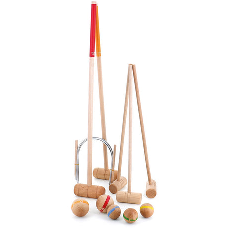 Vilac family croquet set with 5 clubs