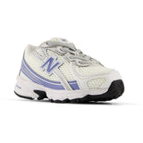 New Balance White New Balance 740 Kids Bungee Lace