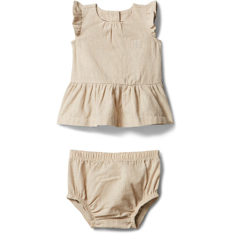 Calvin Klein Oatmeal Soft Woven Dress