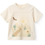 COPENHAGEN COLORS Cream Comb. Boys Ss Tee W. Landscape Print
