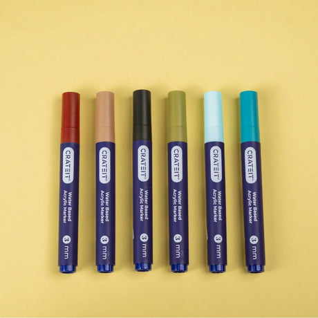 Crateit Nature Markers 3mm 6 Pack