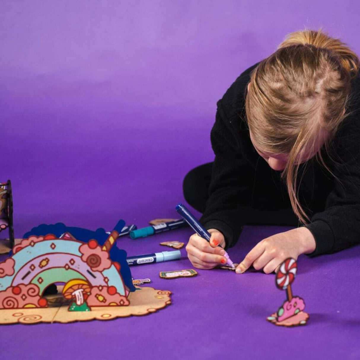Crateit Unicorn Wooden Toy Candy Land