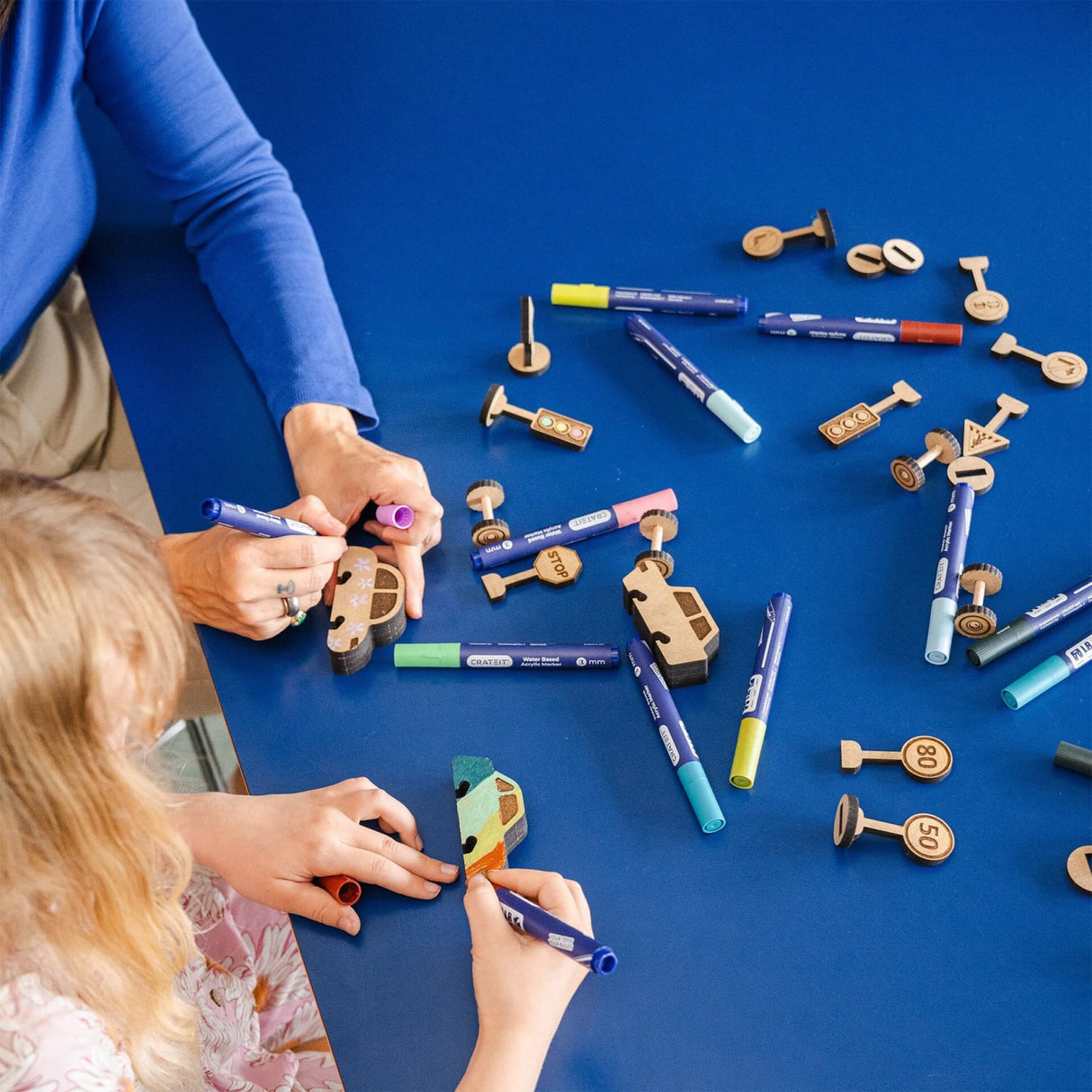 Crateit Town Wooden Toy Thunder Truck