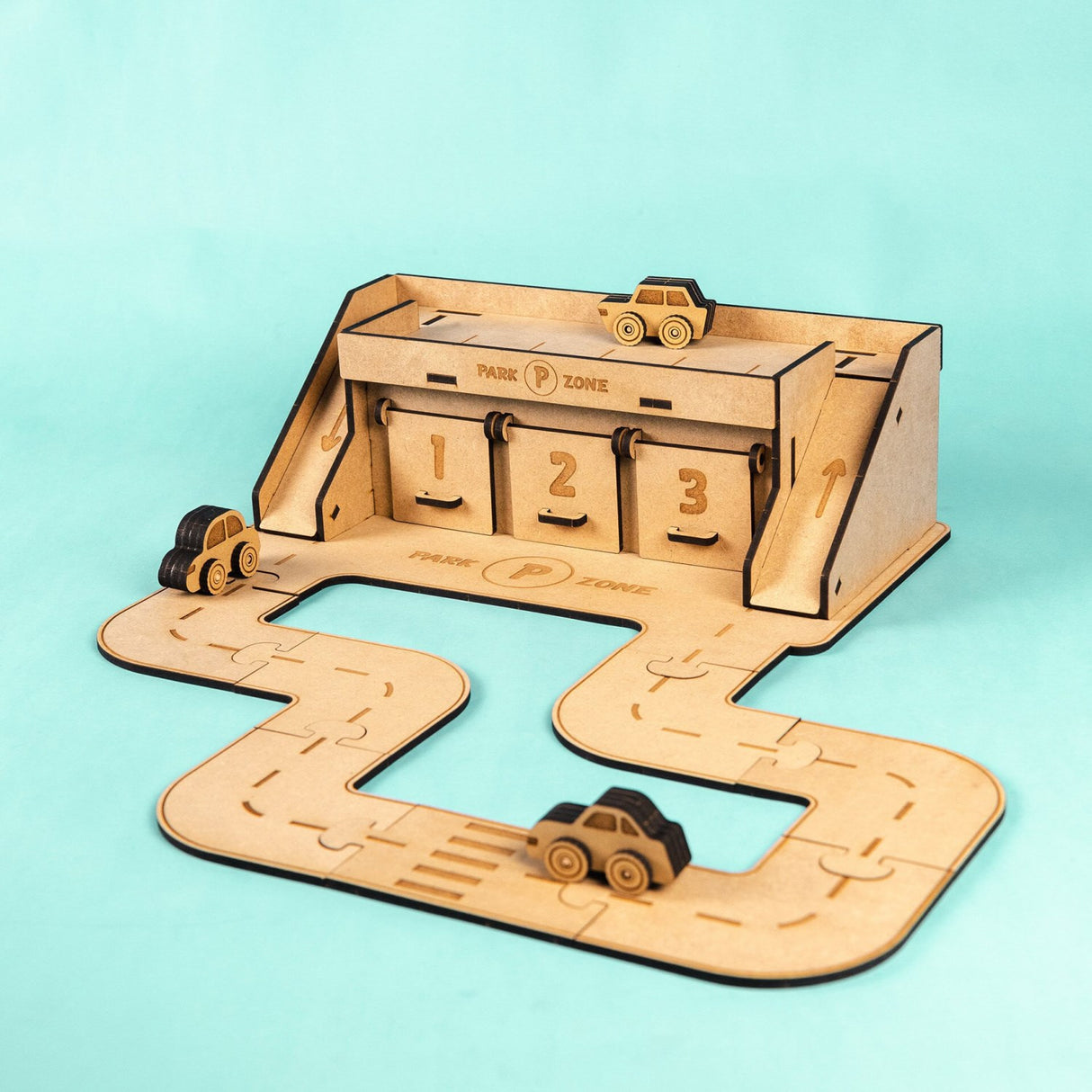 Crateit Town Wooden Toy City Park Zone