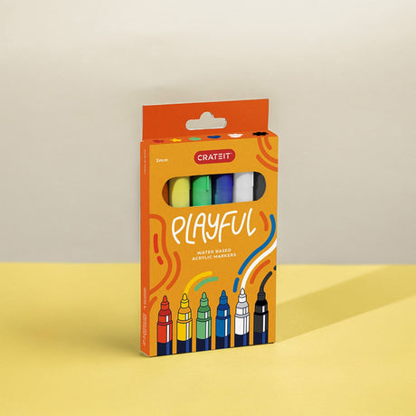Crateit Playful Markers 3mm 6 Pack