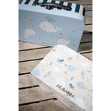 FILIBABBA Christian's Whale Tales Suitcase Set For Play And Storage 2 Pack