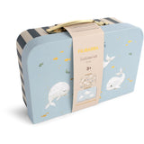FILIBABBA Christian's Whale Tales Suitcase Set For Play And Storage 2 Pack