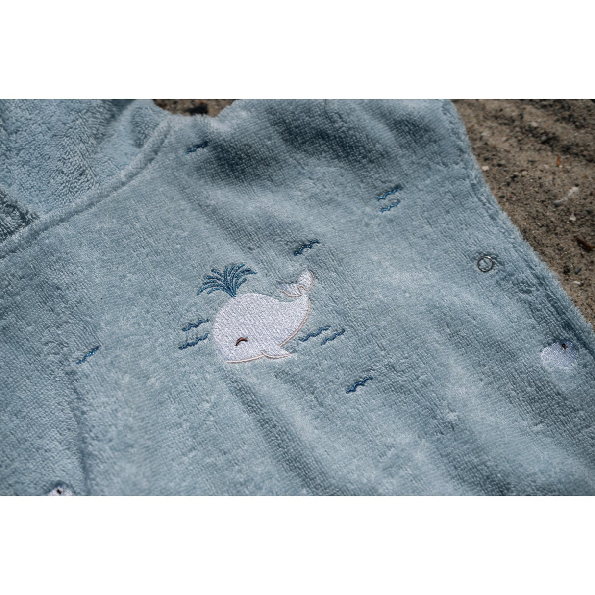 FILIBABBA Christian's Whale Tales Badeponcho With Broderi GOTS