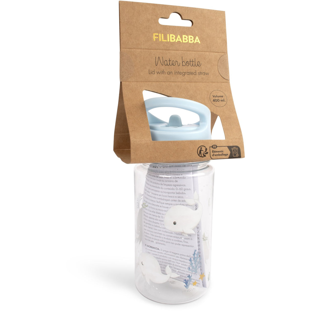 FILIBABBA Christian's Whale Tales Water Bottle