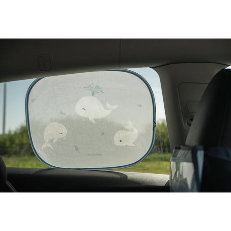 FILIBABBA Christian's Whale Tales Solskærme For Bilen 2 Pack