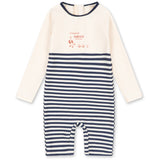 Konges Sløjd Marin Stripe Aster Onesie Grs