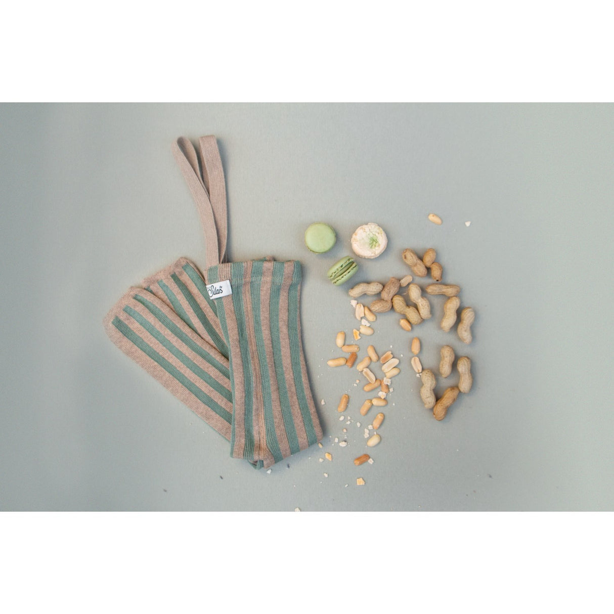 Silly Silas Matcha X Peanut Striped Footless Tights Special Edition