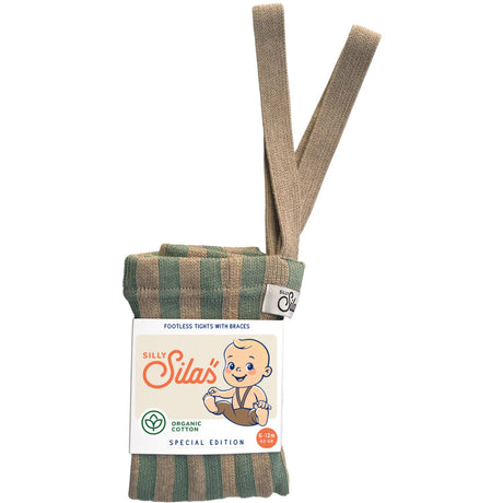 Silly Silas Matcha X Peanut Striped Footless Tights Special Edition