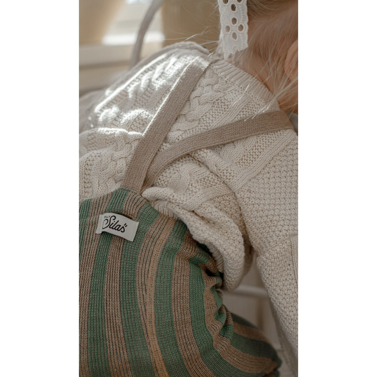 Silly Silas Matcha X Peanut Striped Footless Tights Special Edition