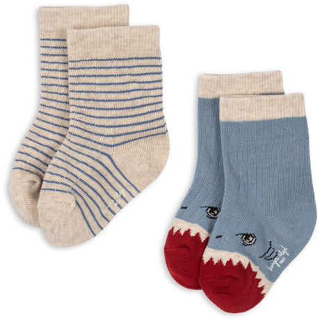 Konges Sløjd Shark 2 Pack Shark Rib Socks