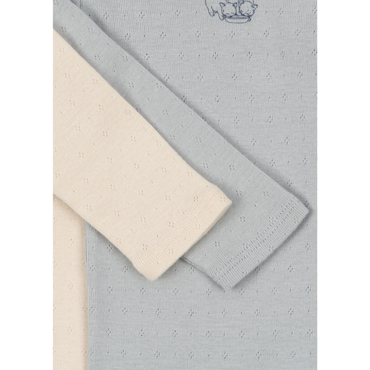 Konges Sløjd Buttercream/Pearl Blue Fanga Perla 2 Pack Ls Body Ocs