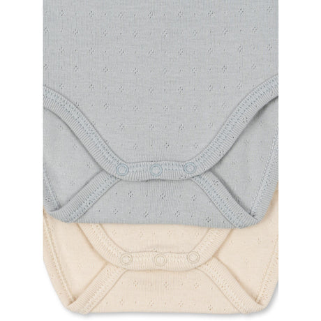 Konges Sløjd Buttercream/Pearl Blue Fanga Perla 2 Pack Ls Body Ocs