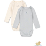 Konges Sløjd Buttercream/Pearl Blue Fanga Perla 2 Pack Ls Body Ocs
