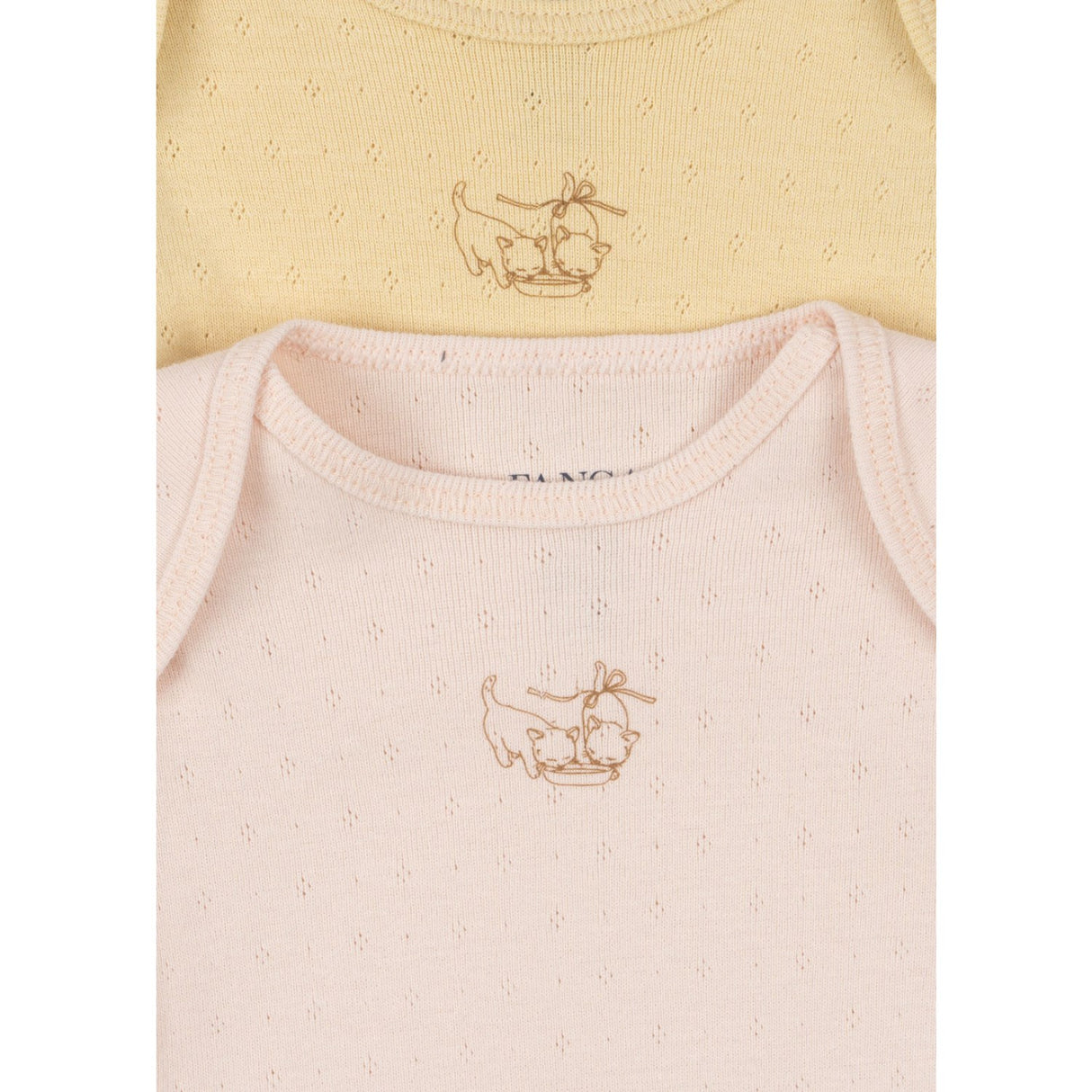 Konges Sløjd Banana Crepe/Creole Pink Fanga Perla 2 Pack Ls Body Ocs