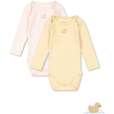 Konges Sløjd Banana Crepe/Creole Pink Fanga Perla 2 Pack Ls Body Ocs