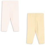 Konges Sløjd Banana Crepe/Creole Pink Fanga Perla 2 Pack Pants Ocs