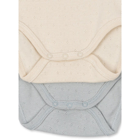 Konges Sløjd Buttercream/Pearl Blue Fanga Perla 2 Pack Ss Body Ocs
