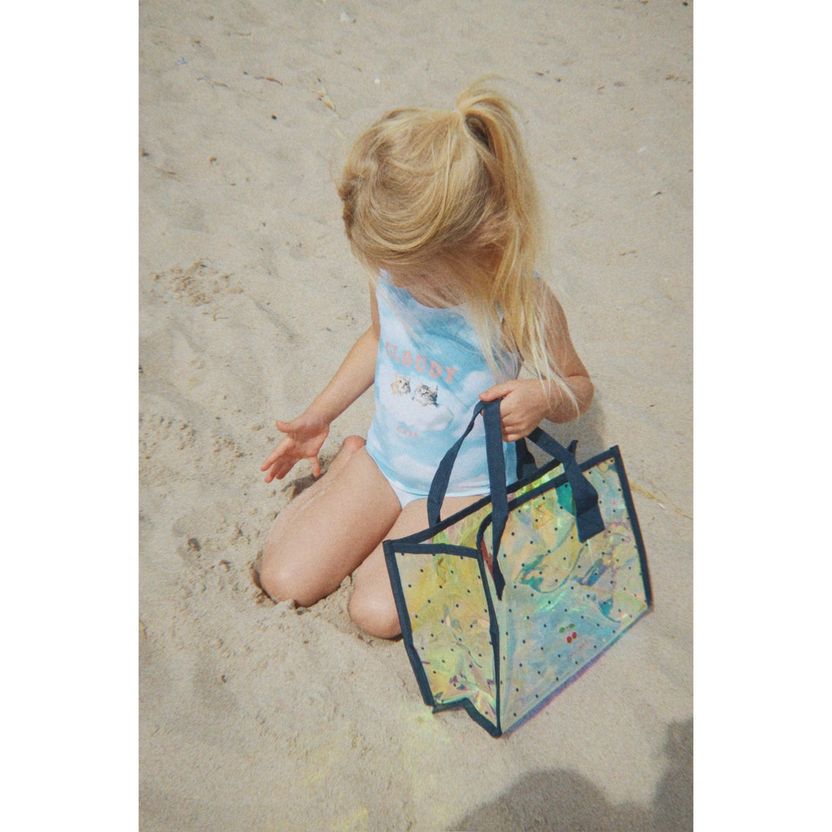 Konges Sløjd Navy Dot Beach Bag